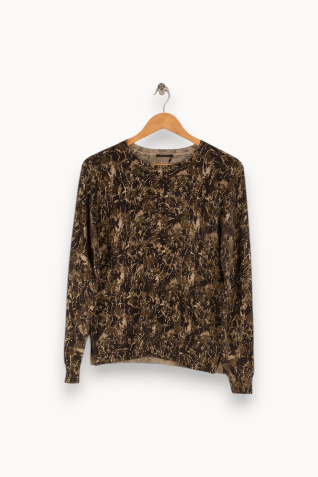 Pull vert et marron - Taille XS/34 de la marque IKKS | PARAD41096 - Vendu par Paradigme - Image 1