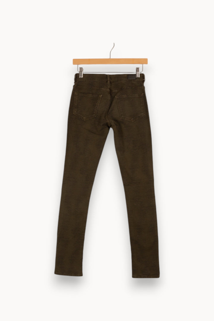 Jean vert rayé - Taille XS/34 de la marque Bérénice | PARAD41097 - Vendu par Paradigme - Image 3