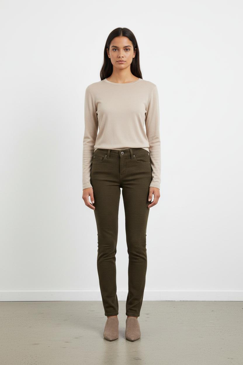 Jean vert rayé - Taille XS/34