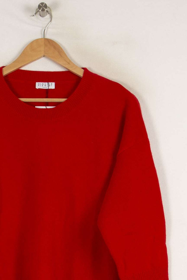 Pull rouge - Taille S/36 de la marque Claudie Pierlot | PARAD41105 - Vendu par Paradigme - Image 2