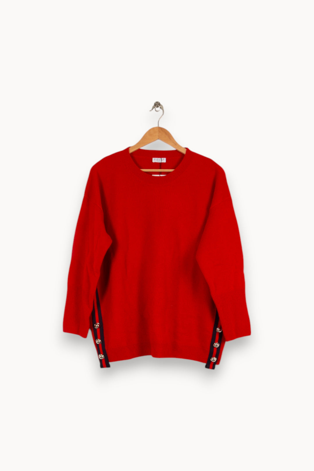 Pull rouge - Taille S/36 de la marque Claudie Pierlot | PARAD41105 - Vendu par Paradigme - Image 1