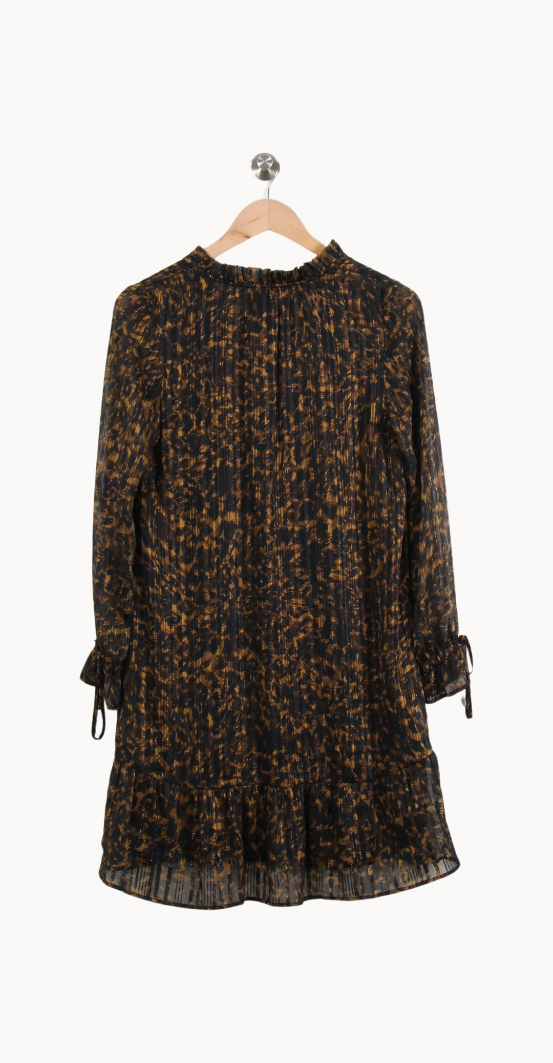 Robe noire et marron - Taille XS/34 de la marque Sud express | PARAD41110 - Vendu par Paradigme - Image 4
