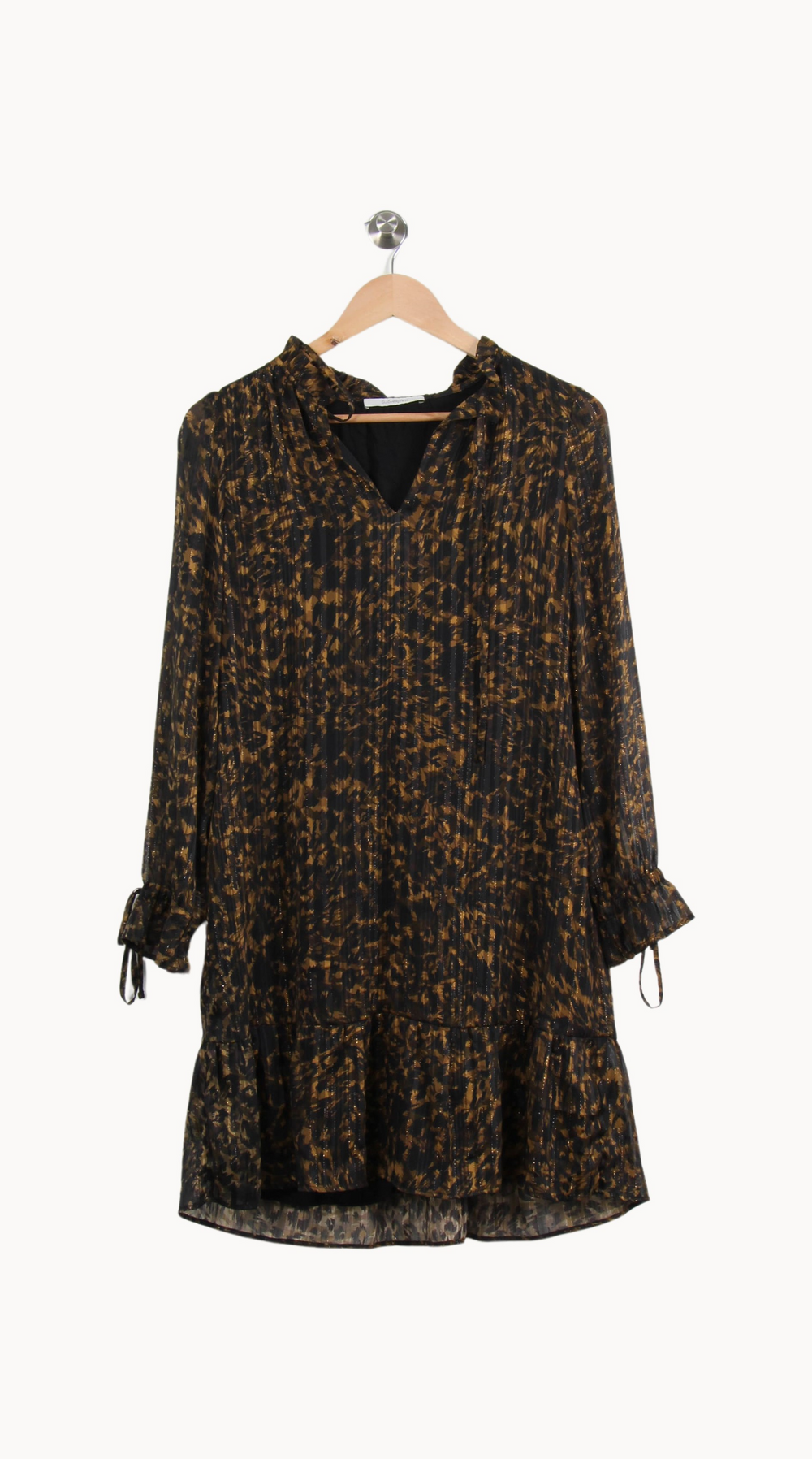 Robe noire et marron - Taille XS/34 de la marque Sud express | PARAD41110 - Vendu par Paradigme - Image 2