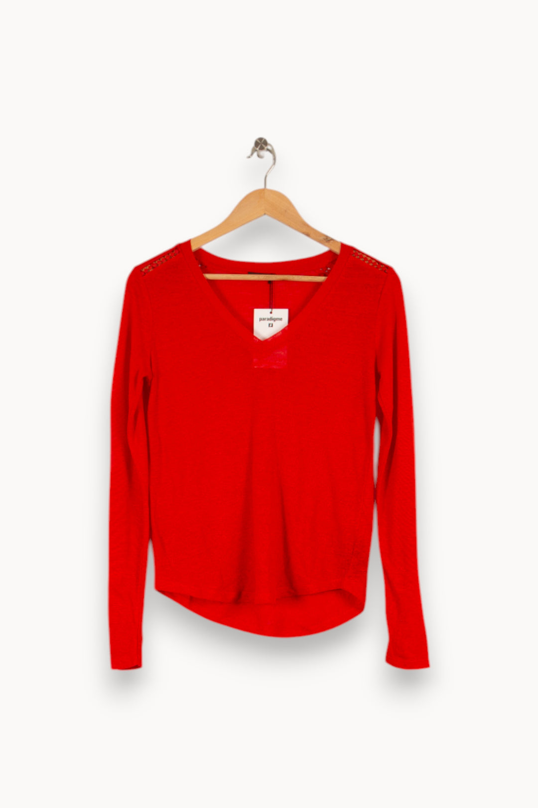 Top à manches longues rouge - Taille S/36 de la marque IKKS | PARAD41112 - Vendu par Paradigme - Image 1