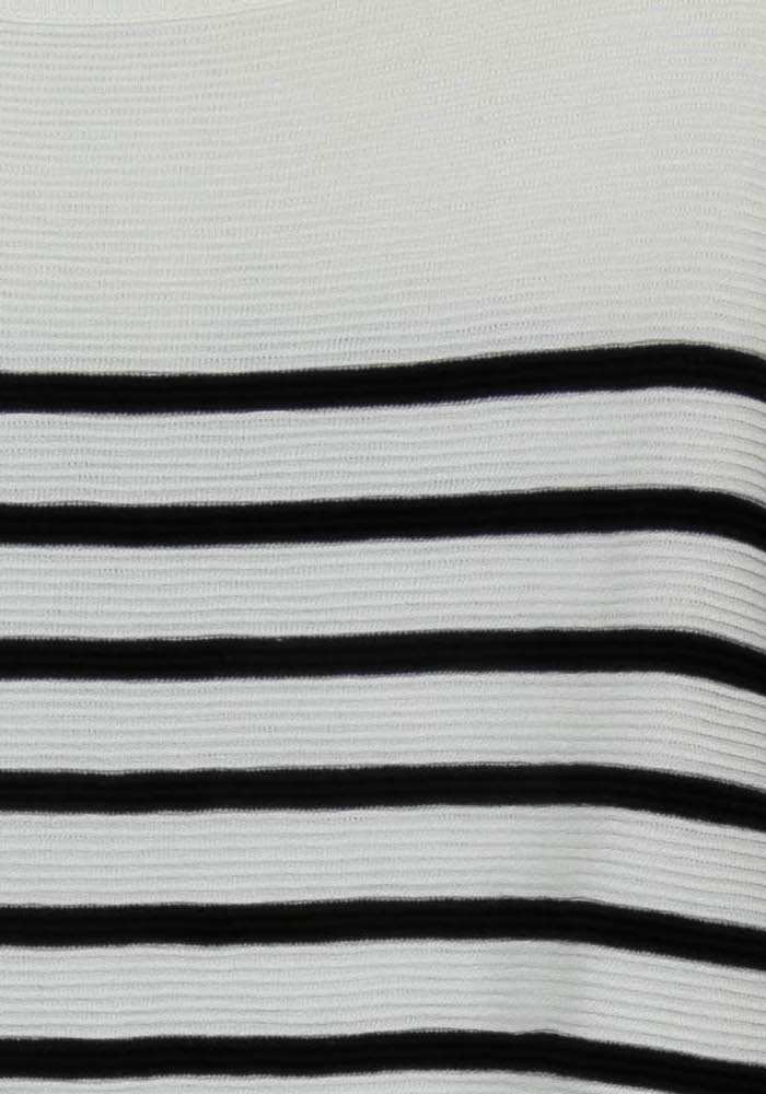 Pull rayé blanc et noir - Taille S/36 de la marque IKKS | PARAD41116 - Vendu par Paradigme - Image 3