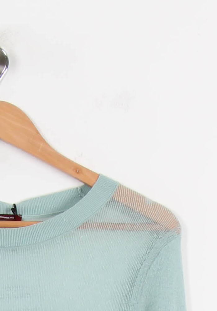T-shirt bleu/vert - Taille L/40 de la marque Comptoir des Cotonniers | PARAD41119 - Vendu par Paradigme - Image 3