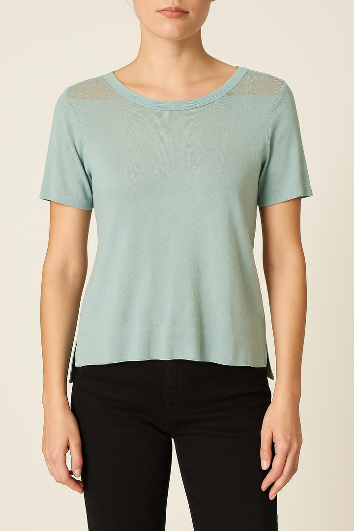 T-shirt bleu/vert - Taille L/40 de la marque Comptoir des Cotonniers | PARAD41119 - Vendu par Paradigme - Image 1