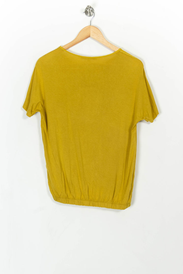 Blouse jaune - Taille S/36 de la marque La Fée Maraboutée | PARAD41138 - Vendu par Paradigme - Image 4