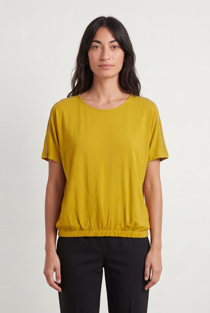 Blouse jaune - Taille S/36 de la marque La Fée Maraboutée | PARAD41138 - Vendu par Paradigme - Image 1
