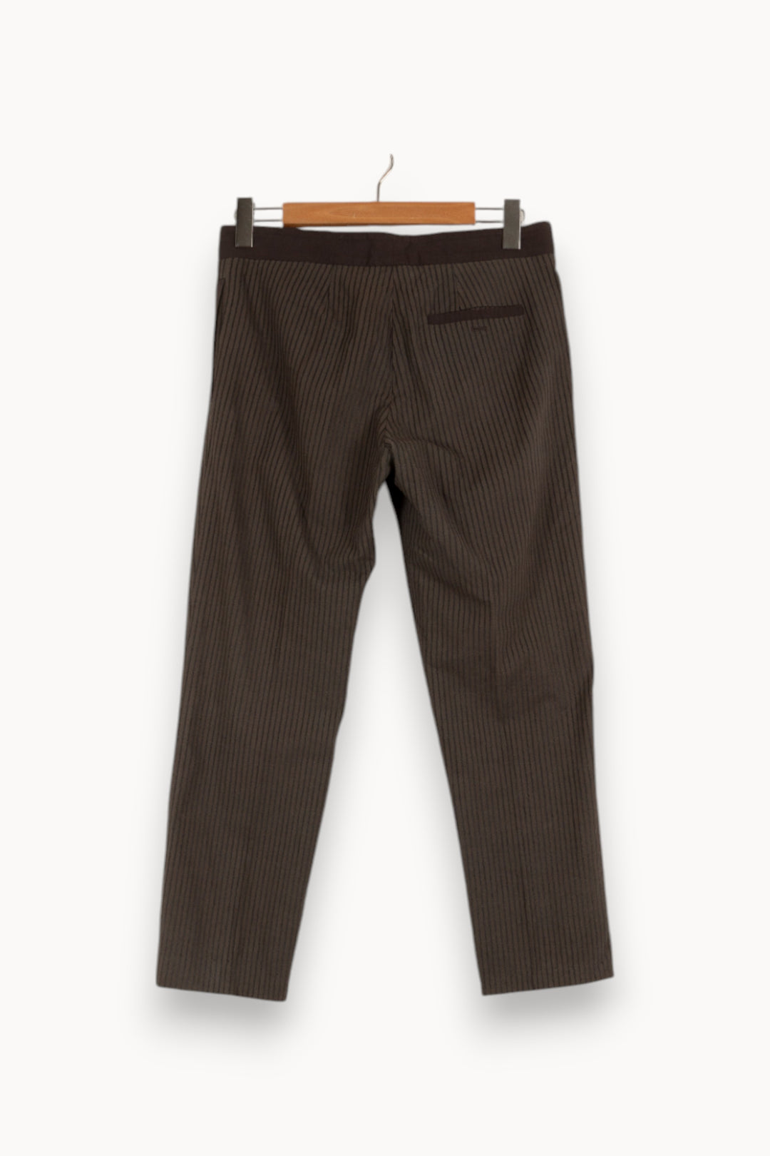 Pantalon gris foncé rayé - Taille L/40 de la marque Isabel Marant | PARAD41155 - Vendu par Paradigme - Image 3