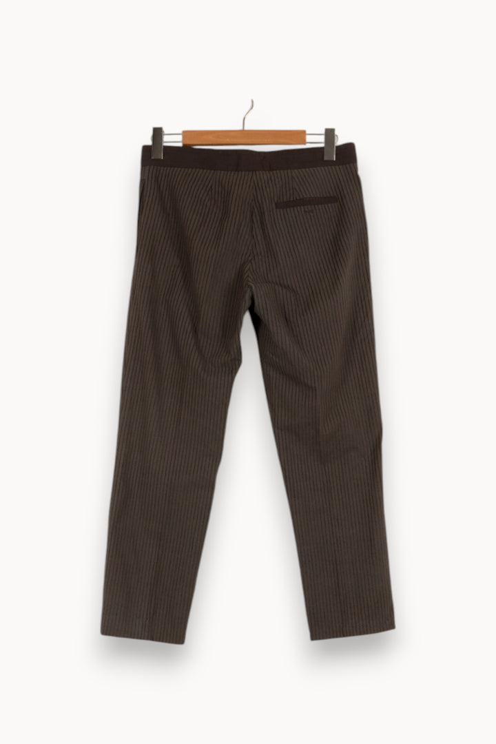 Pantalon gris foncé rayé - Taille L/40 de la marque Isabel Marant | PARAD41155 - Vendu par Paradigme - Image 3