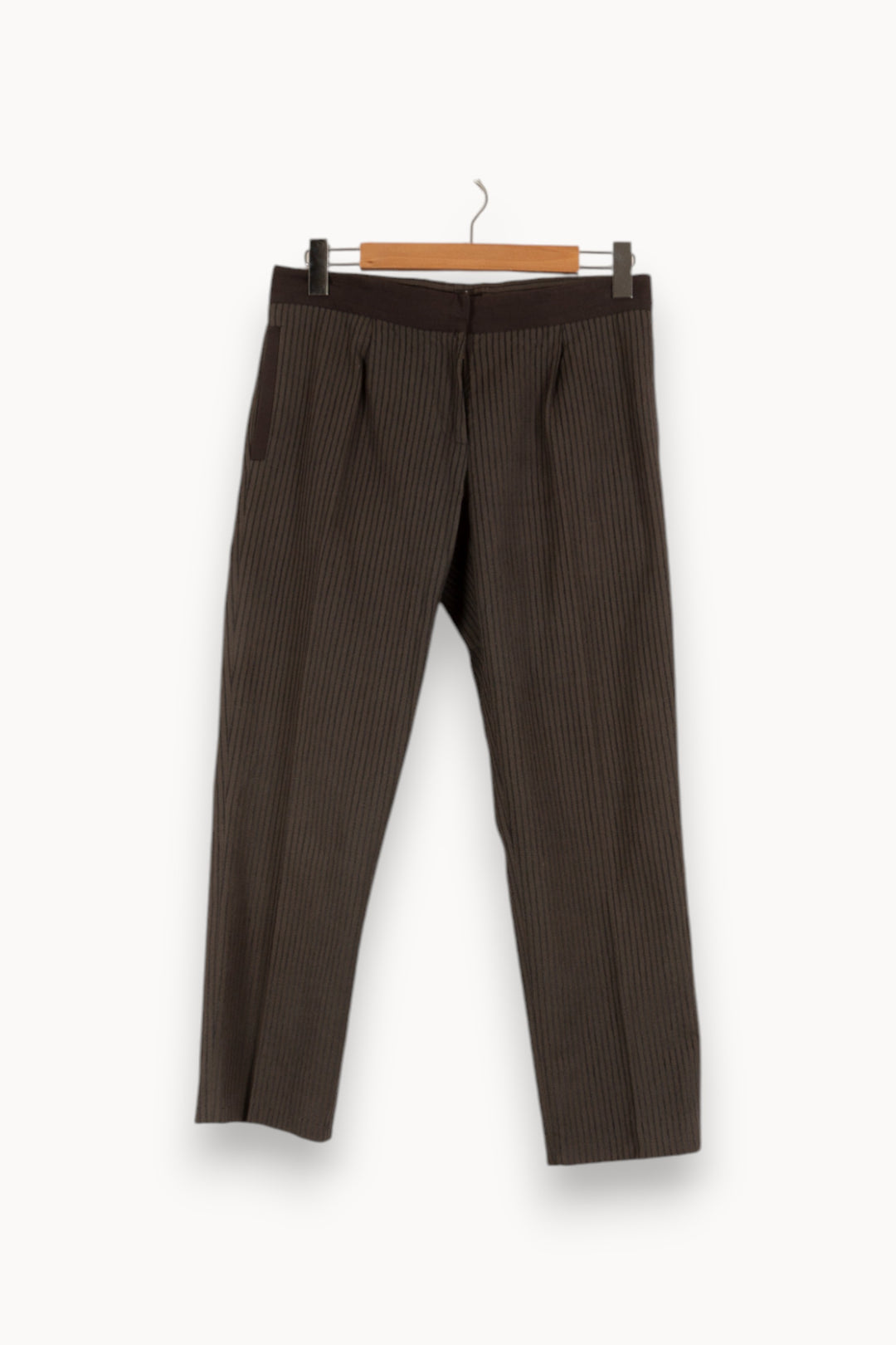 Pantalon gris foncé rayé - Taille L/40 de la marque Isabel Marant | PARAD41155 - Vendu par Paradigme - Image 1