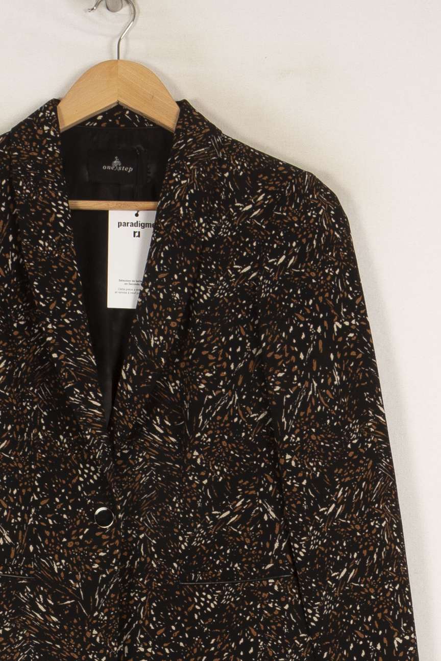 Veste noire et marron - Taille XS/34 de la marque One Step | PARAD41180 - Vendu par Paradigme - Image 2