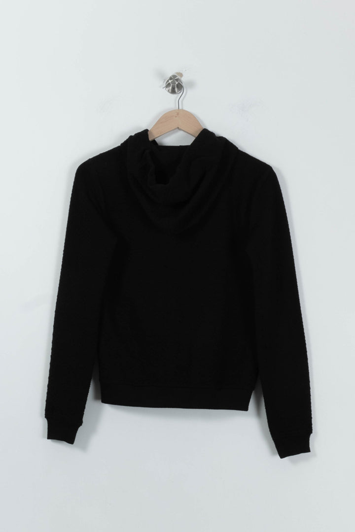 Gilet noir à capuche - Taille S/36 de la marque IKKS | PARAD41193 - Vendu par Paradigme - Image 4