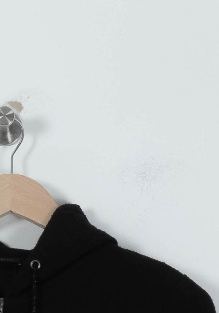 Gilet noir à capuche - Taille S/36 de la marque IKKS | PARAD41193 - Vendu par Paradigme - Image 3