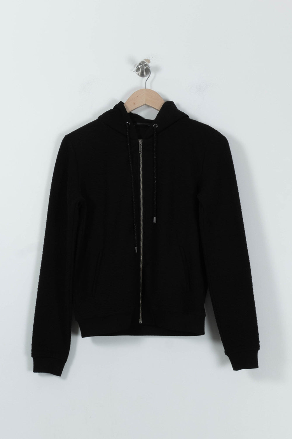 Gilet noir à capuche - Taille S/36 de la marque IKKS | PARAD41193 - Vendu par Paradigme - Image 2