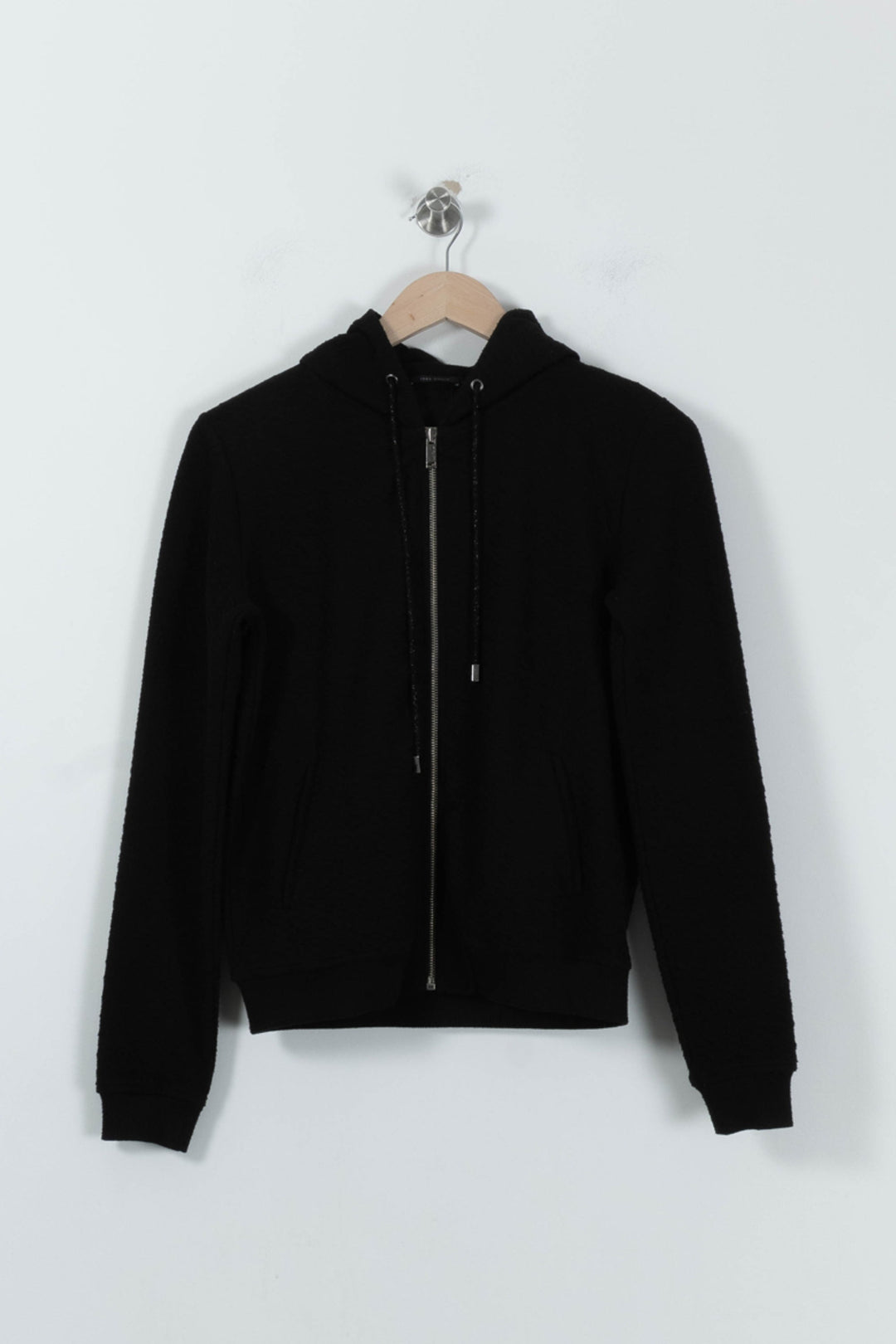 Gilet noir à capuche - Taille S/36 de la marque IKKS | PARAD41193 - Vendu par Paradigme - Image 2