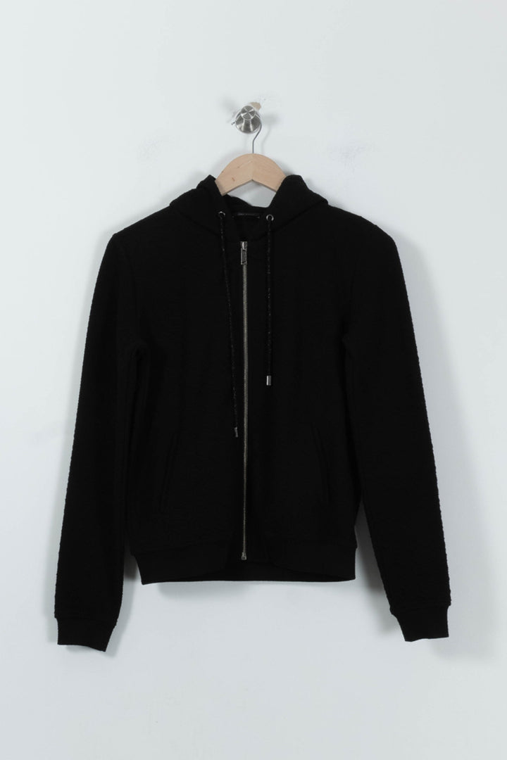 Gilet noir à capuche - Taille S/36 de la marque IKKS | PARAD41193 - Vendu par Paradigme - Image 2