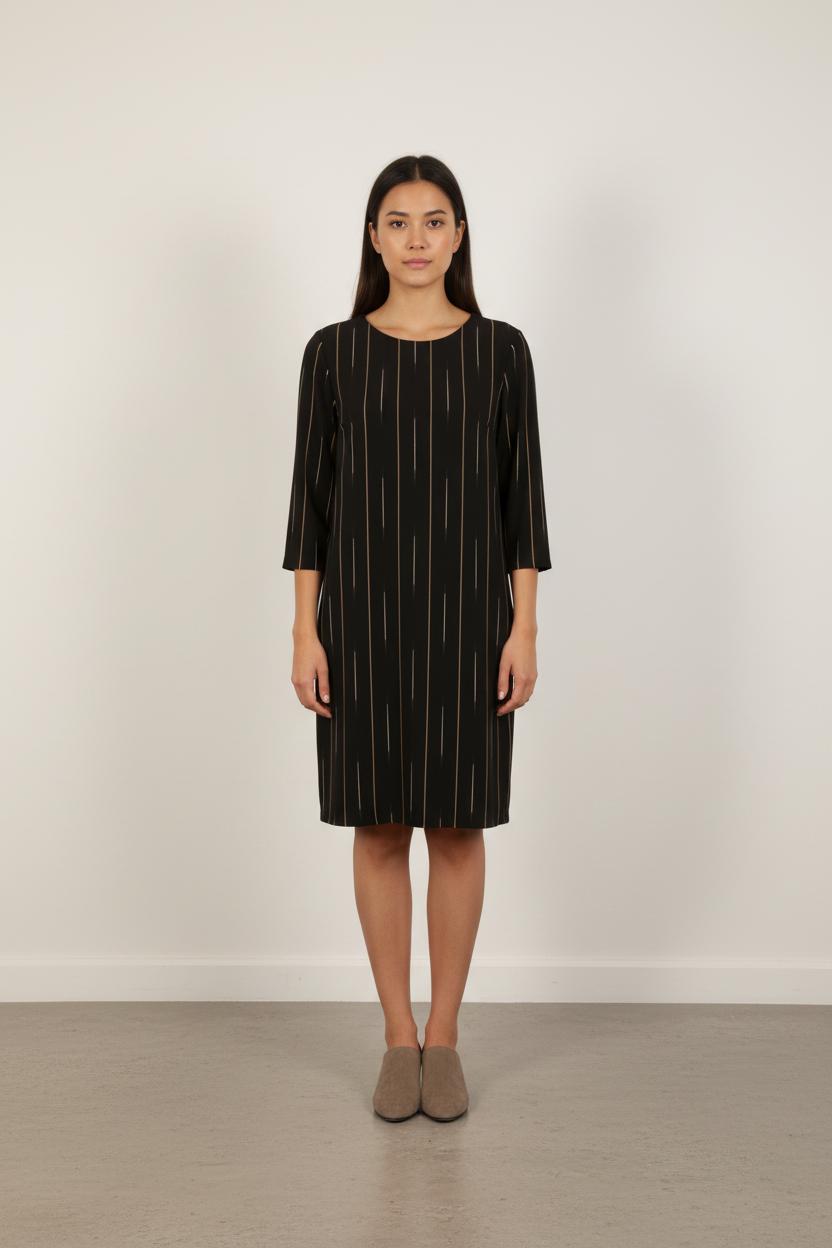 Robe noire rayée - Taille M/38
