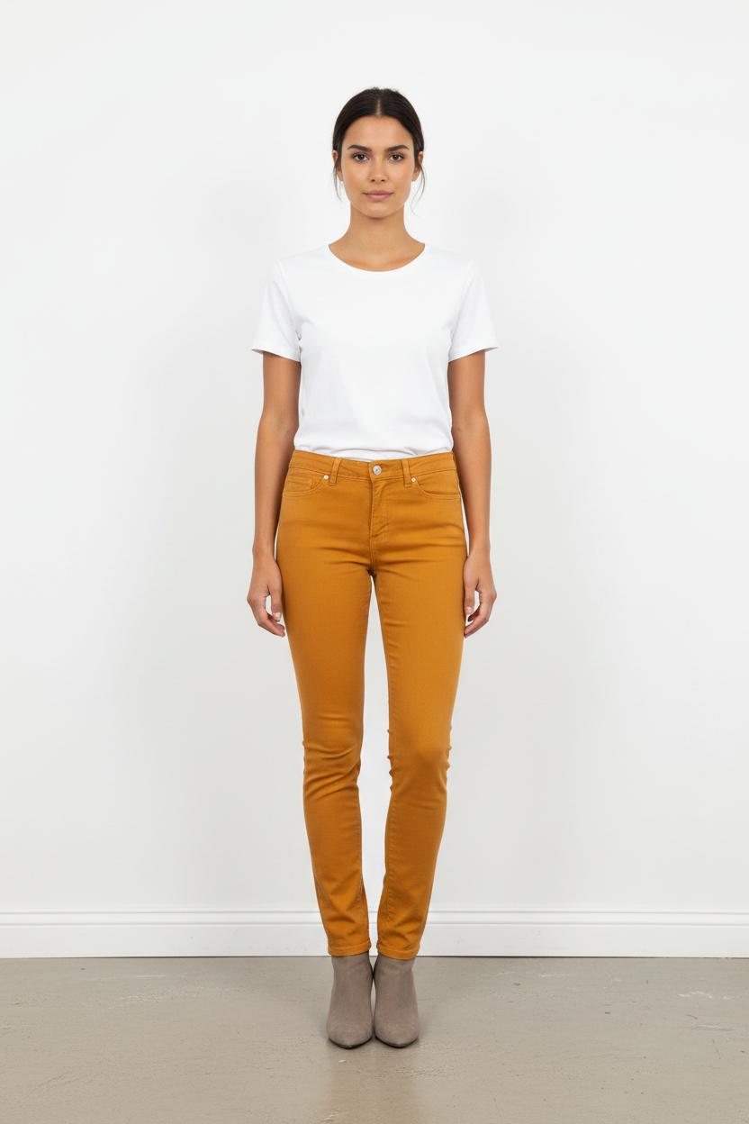 Jean jaune/orange - Taille S/36