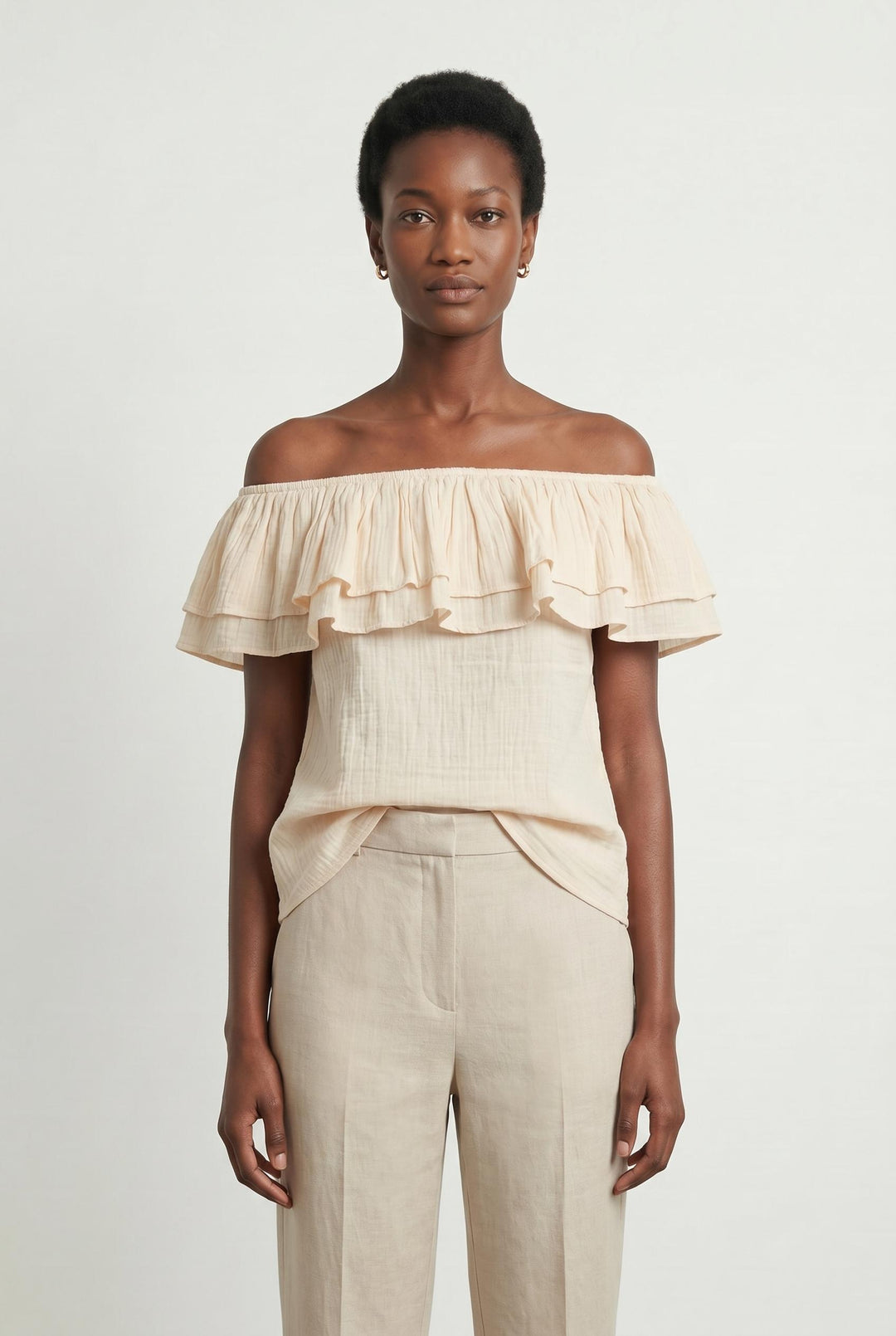 Blouse beige - Taille XS/34 de la marque Petite Mendigote | PARAD41258 - Vendu par Paradigme - Image 1