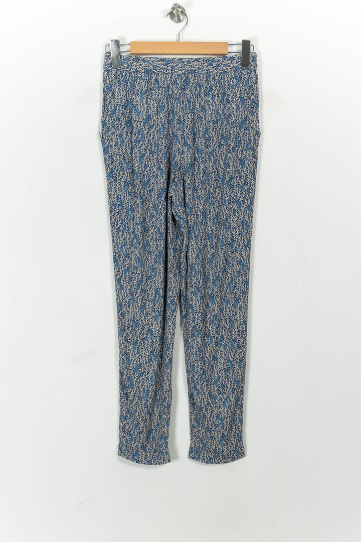 Pantalon bleu à motifs - Taille S/36 de la marque Caroll | PARAD41271 - Vendu par Paradigme - Image 4
