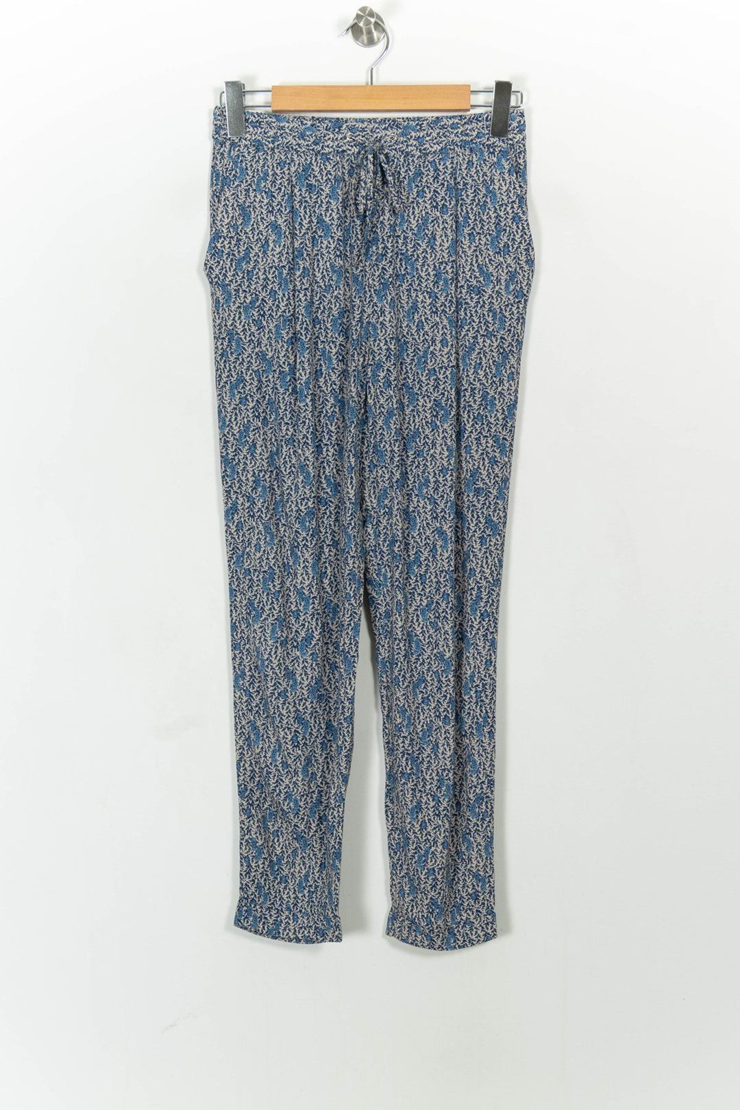Pantalon bleu à motifs - Taille S/36 de la marque Caroll | PARAD41271 - Vendu par Paradigme - Image 2