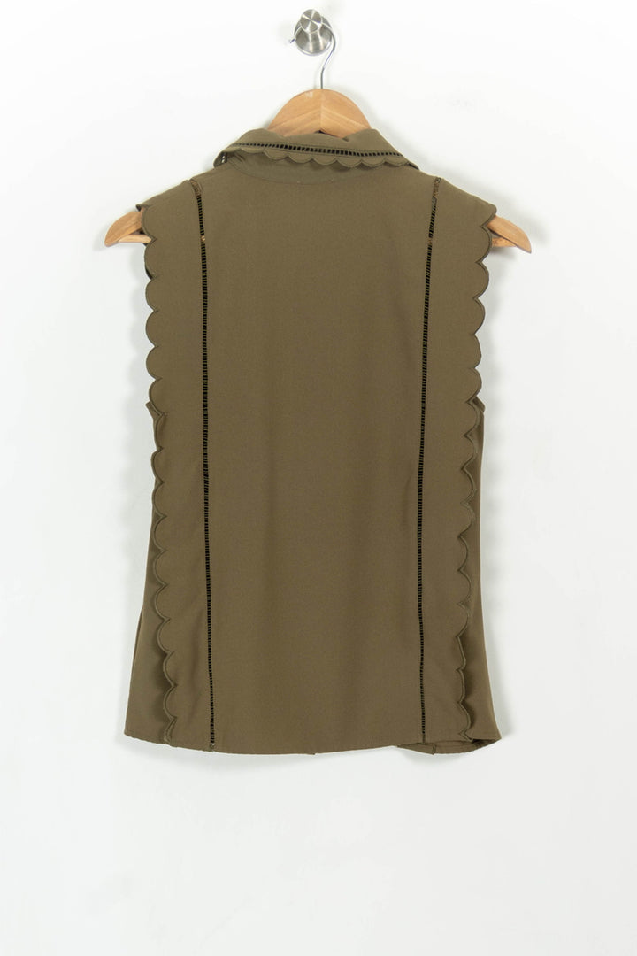 Top Vert - Taille S/36 de la marque Claudie Pierlot | PARAD41275 - Vendu par Paradigme - Image 4