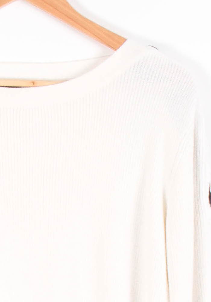 Pull blanc - Taille L/40 de la marque Caroll | PARAD41416 - Vendu par Paradigme - Image 3