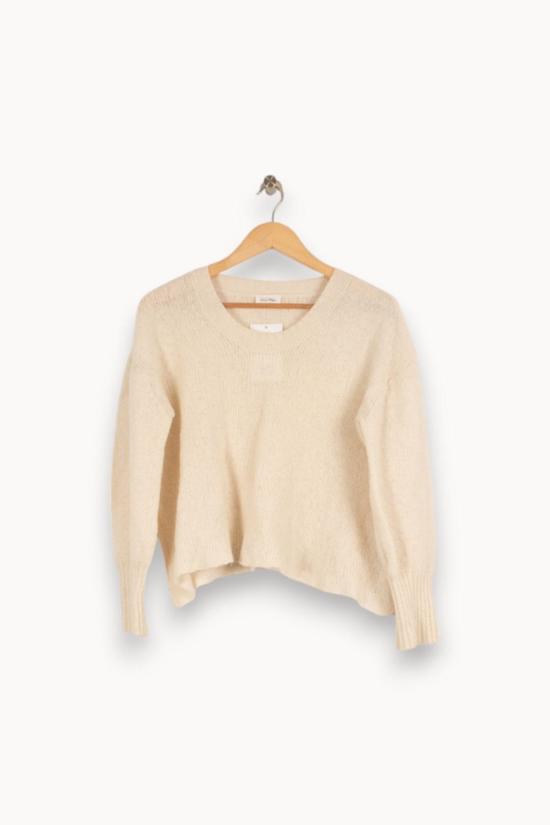 Pull blanc - Taille XS/34 de la marque American Vintage | PARAD41472 - Vendu par Paradigme - Image 1
