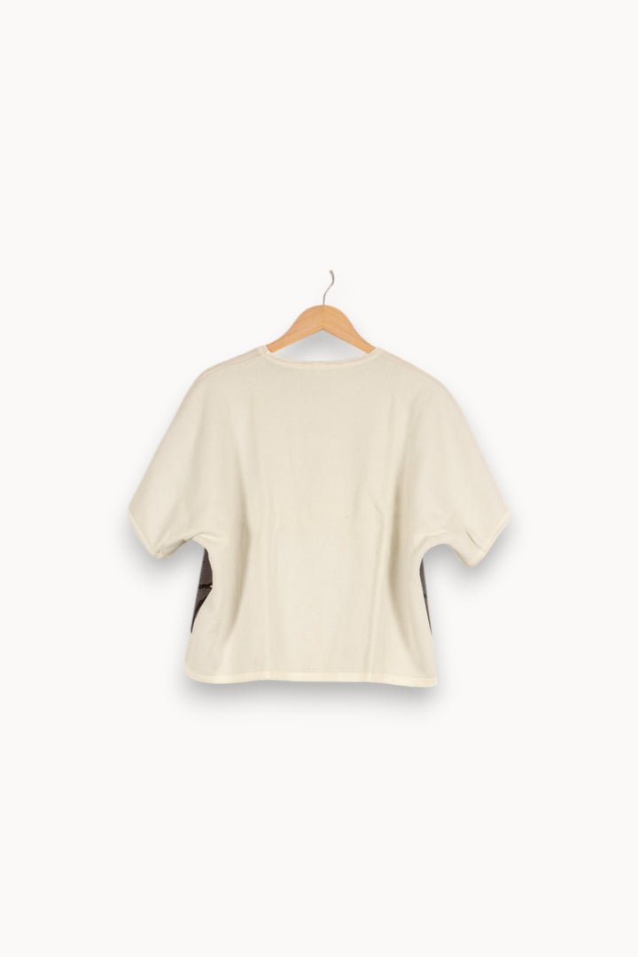 Pull blanc - Taille M/38 de la marque Paul & Joe | PARAD41475 - Vendu par Paradigme - Image 3