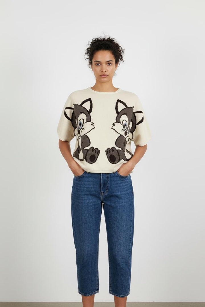 Pull blanc - Taille M/38