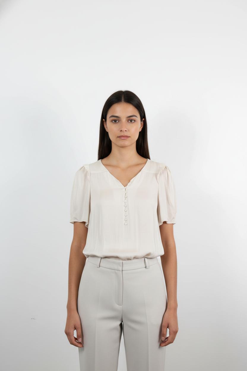 Blouse beige - Taille L/40