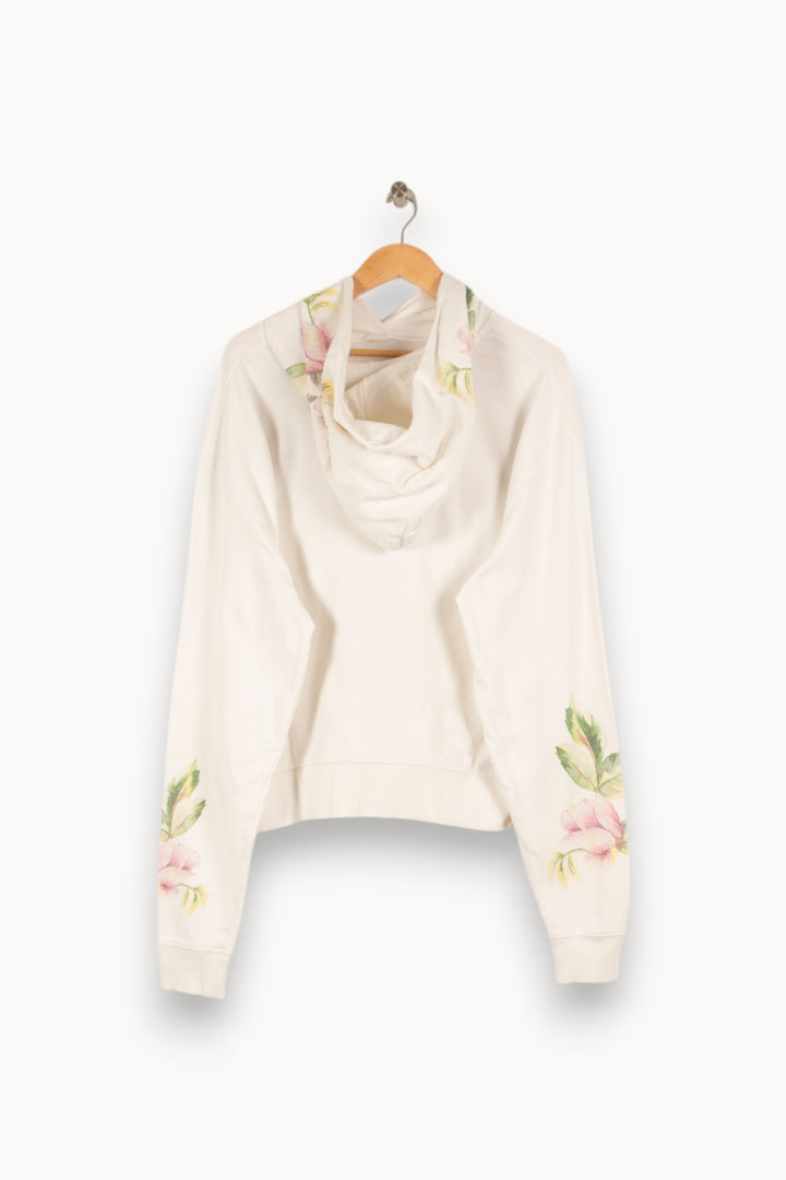Sweatshirt blanc à motif - Taille M/38