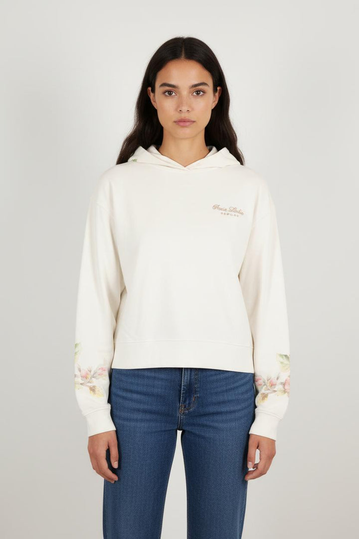 Sweatshirt blanc à motif - Taille M/38