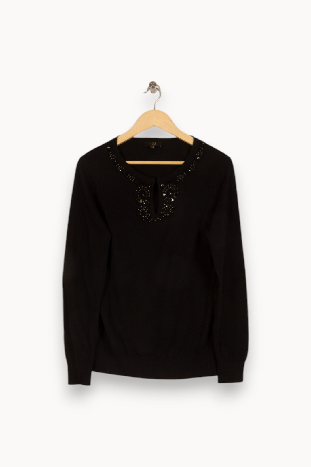 Pull noir - Taille L/40 de la marque Maison 123 | PARAD41494 - Vendu par Paradigme - Image 1