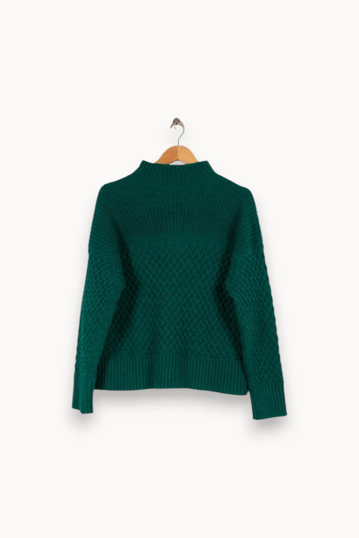 Pull blanc - Taille M/38 de la marque La Fée Maraboutée | PARAD41509 - Vendu par Paradigme - Image 3