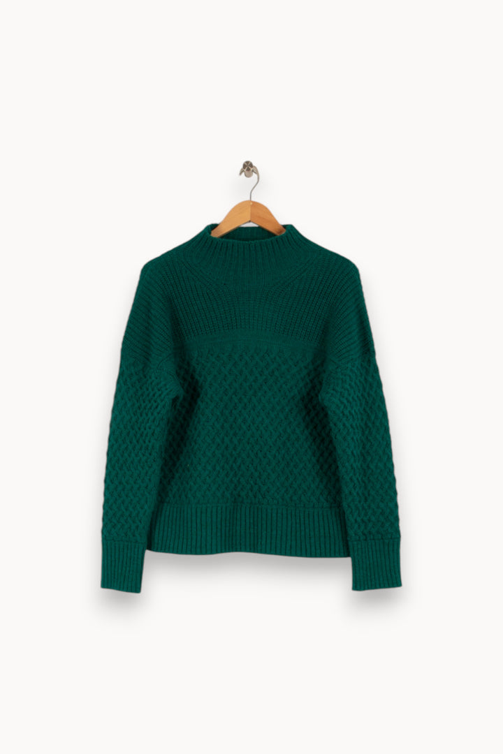 Pull blanc - Taille M/38 de la marque La Fée Maraboutée | PARAD41509 - Vendu par Paradigme - Image 1
