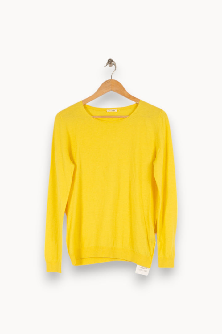 Pull jaune - Taille M/38 de la marque American Vintage | PARAD41552 - Vendu par Paradigme - Image 1