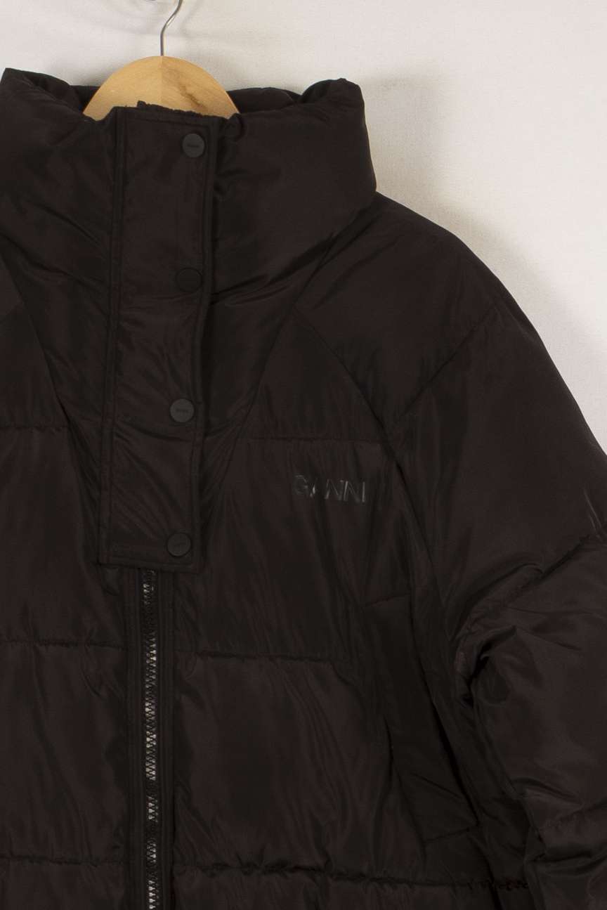 Manteau Noir - Taille S/36 de la marque Ganni | PARAD41576 - Vendu par Paradigme - Image 2