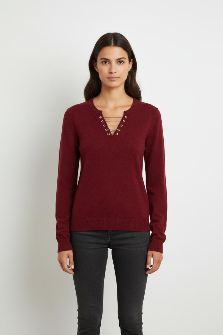 Pull Bordeaux - Taille S/36