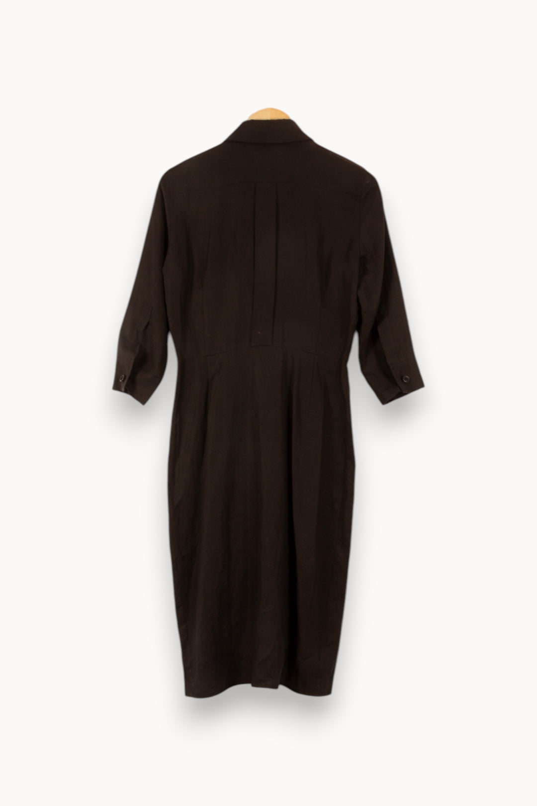 Robe Chemise Noire - Taille M/38 de la marque Max Mara | PARAD41636 - Vendu par Paradigme - Image 4