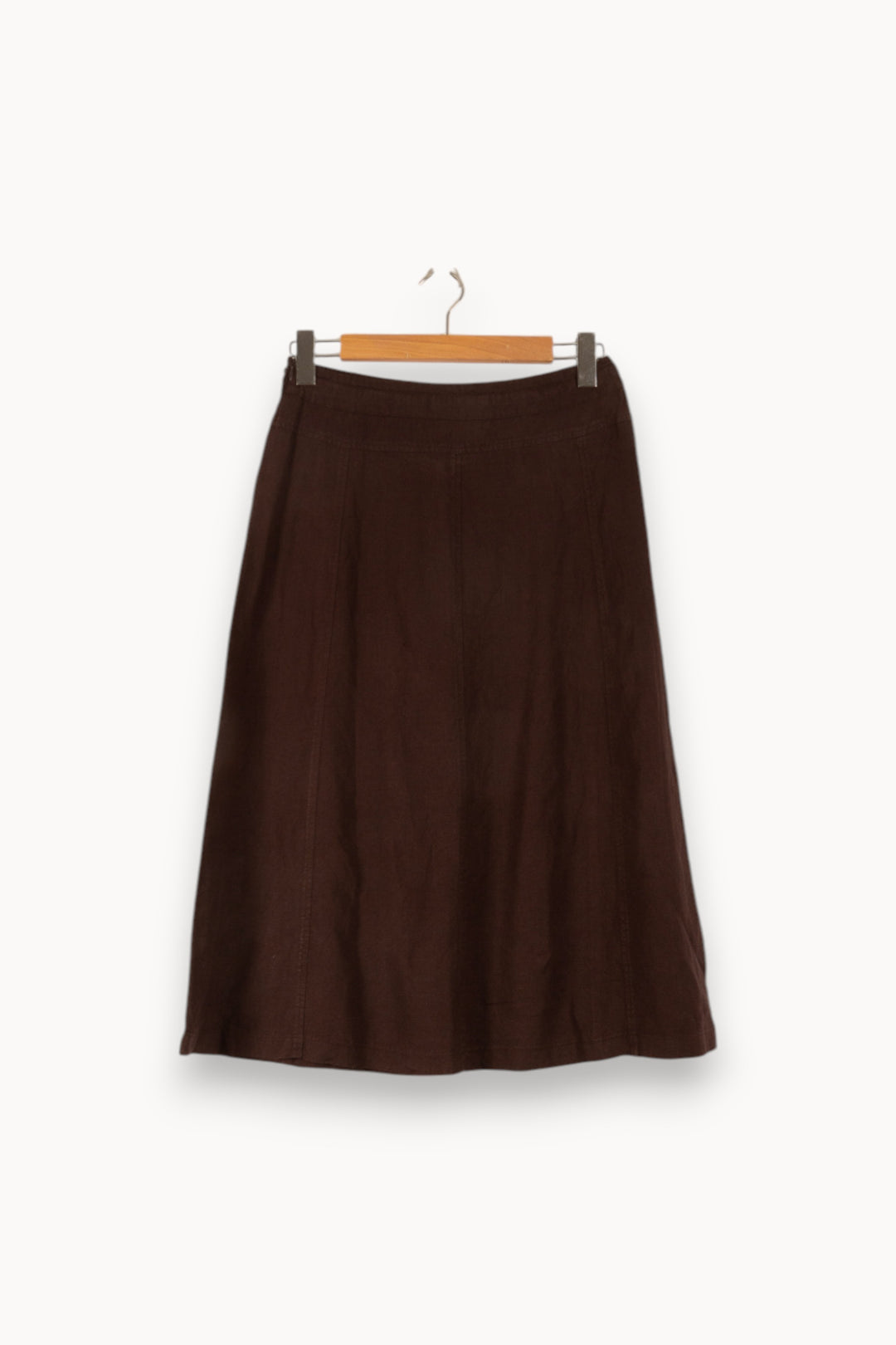 Jupe Longue Marron - Taille M/38 de la marque Weekend Max Mara | PARAD41637 - Vendu par Paradigme - Image 4