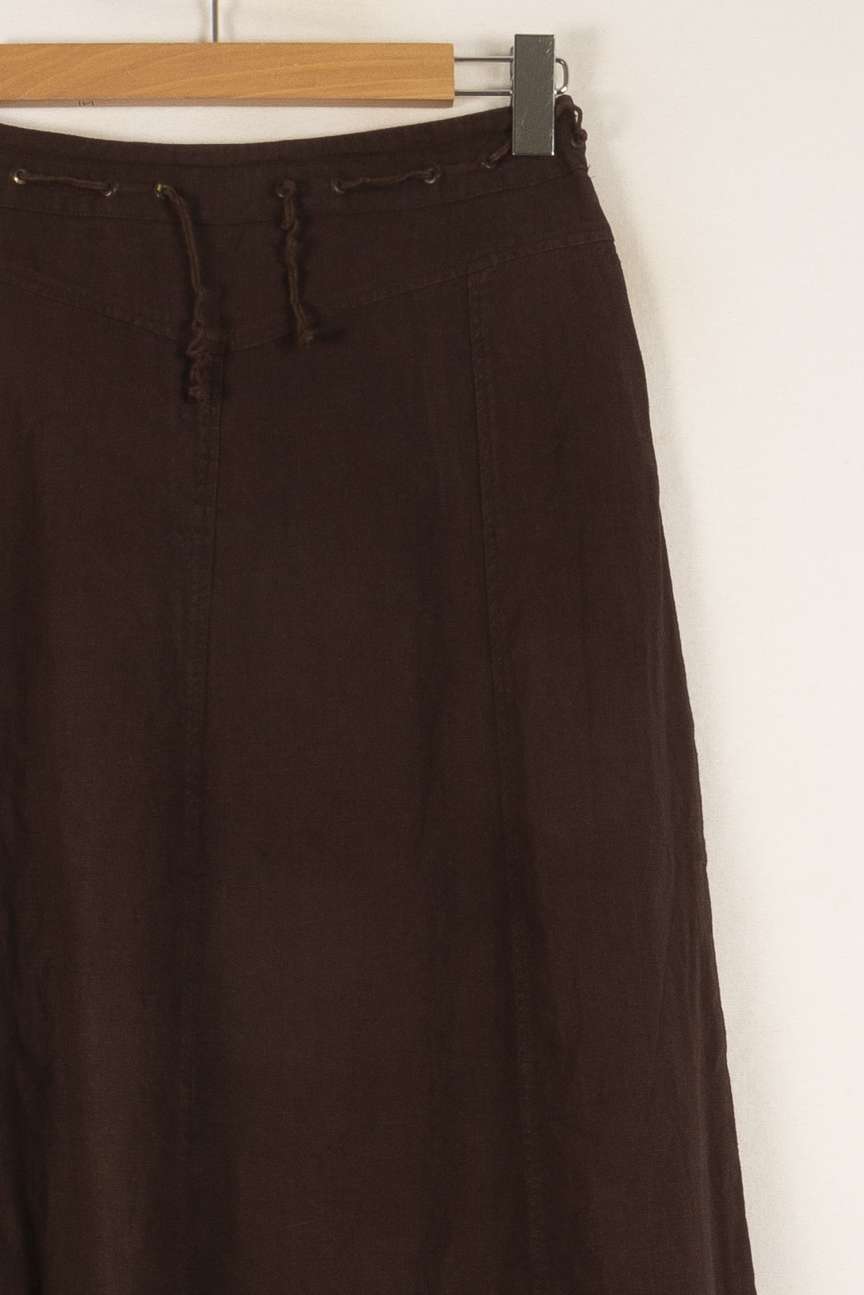 Jupe Longue Marron - Taille M/38 de la marque Weekend Max Mara | PARAD41637 - Vendu par Paradigme - Image 3