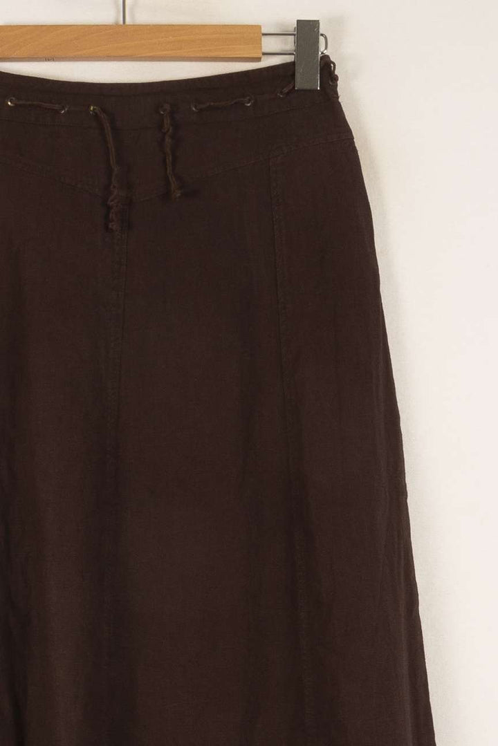 Jupe Longue Marron - Taille M/38 de la marque Weekend Max Mara | PARAD41637 - Vendu par Paradigme - Image 3