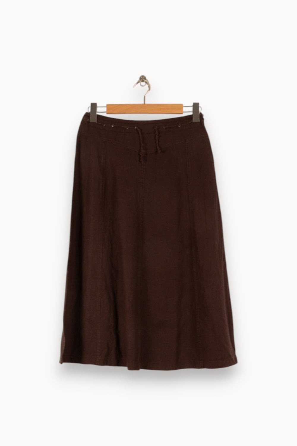 Jupe Longue Marron - Taille M/38 de la marque Weekend Max Mara | PARAD41637 - Vendu par Paradigme - Image 2