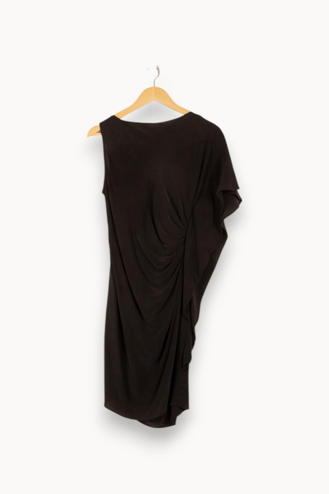 Robe Drapée Noire - Taille L/40 de la marque Maje | PARAD41639 - Vendu par Paradigme - Image 4