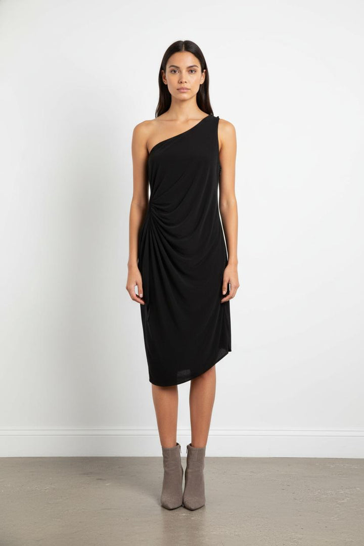 Robe Drapée Noire - Taille L/40