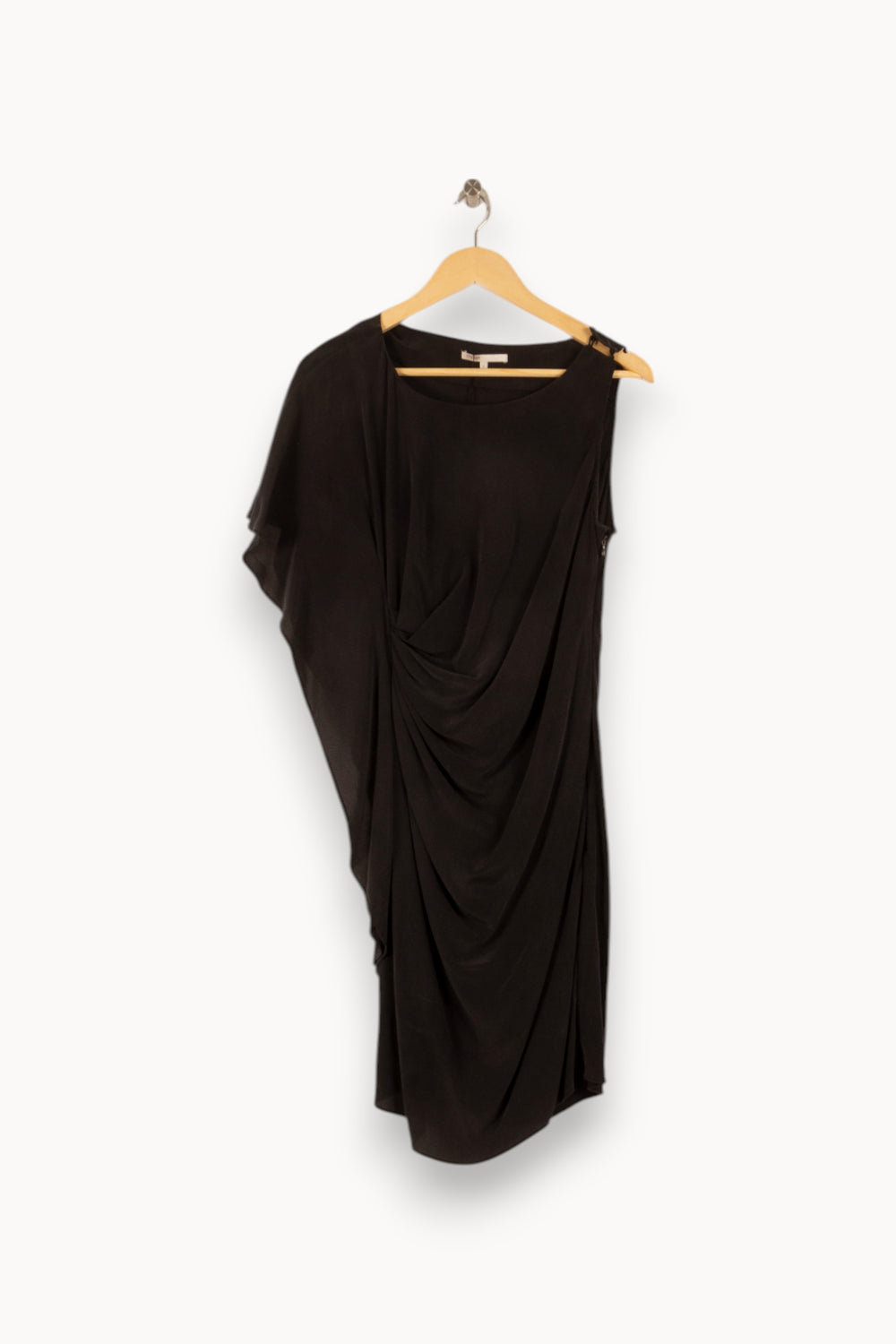 Robe Drapée Noire - Taille L/40 de la marque Maje | PARAD41639 - Vendu par Paradigme - Image 2