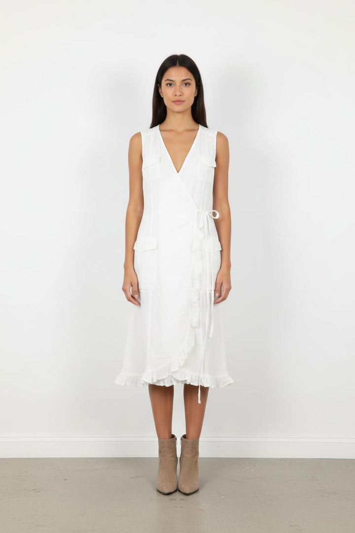 Robe Portefeuille Blanche - Taille M/38